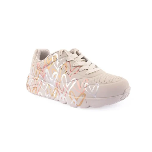 Sapatilha Skechers Uno Lite - Metallic Love